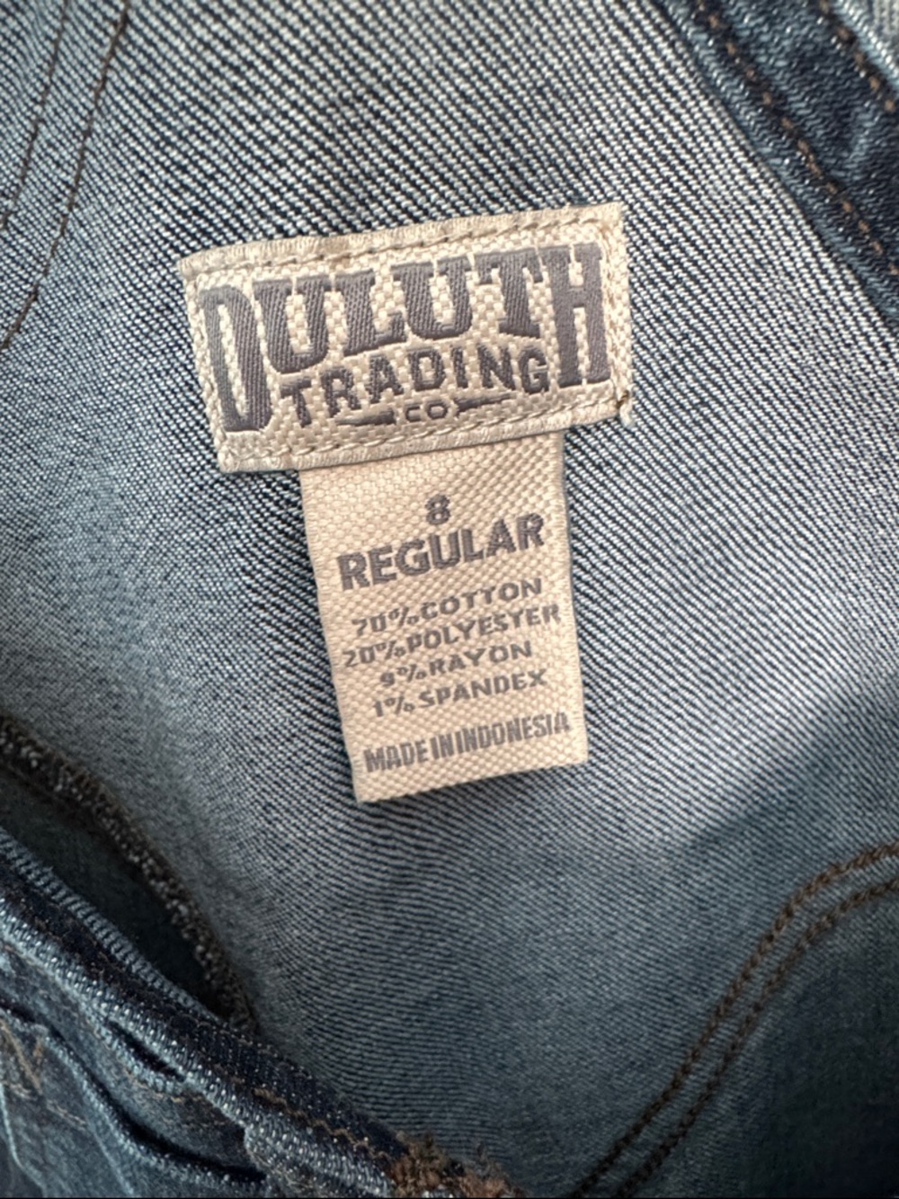Duluth Trading Co Dark Blue Women's Denim Overalls - Picture 6 of 7
